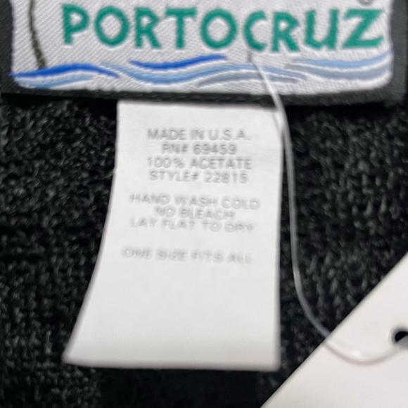 Portocruz black poncho/cover up - Picture 2 of 4